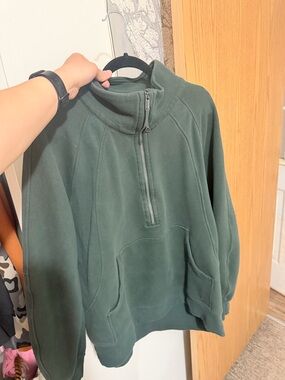 lululemon athletica Forest Green Half-Zip Fleece Pullover